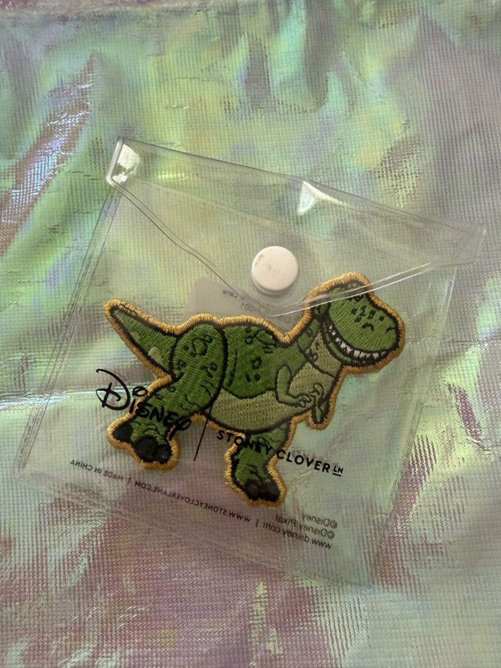 Stoney Clover Lane  Rex Embroidered Patch with Gold Trim